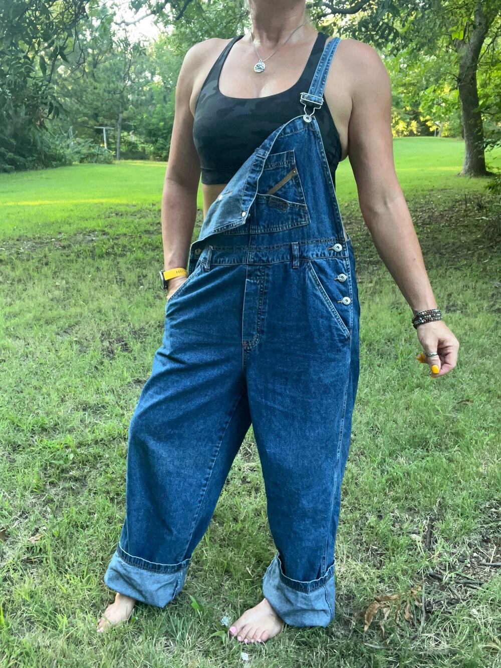 Vintage 90s Y2K Route 66 Blue Denim Jean Overalls 100% Cotton Size LARGE